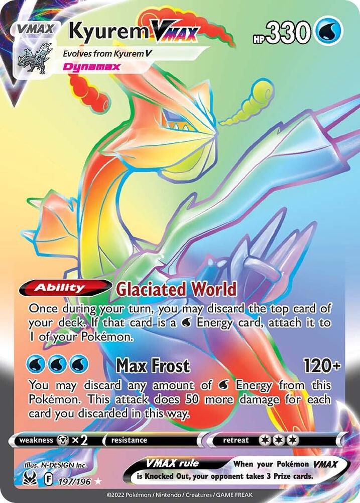 Kyurem VMAX (Secret) (197/196) [SWSH11: Lost Origin]
