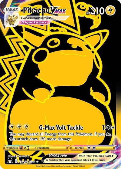 Pikachu VMAX (Secret) (TG29/TG30) [SWSH11: Lost Origin Trainer Gallery]