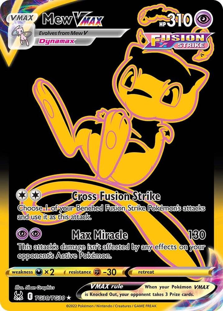 Mew VMAX (Secret) (TG30/TG30) [SWSH11: Lost Origin Trainer Gallery]