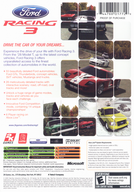 Ford Racing 3 - Xbox