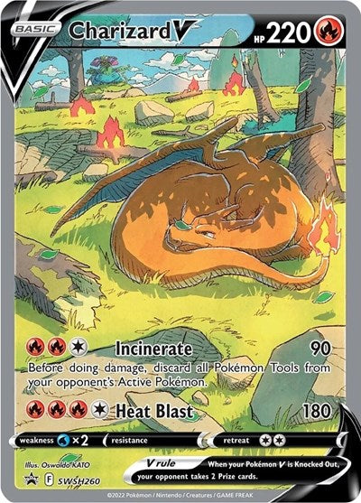 pokemon sword and shield cards charizard Charizard V