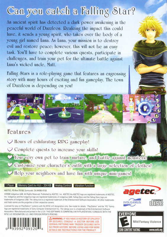 Falling Stars - PlayStation 2