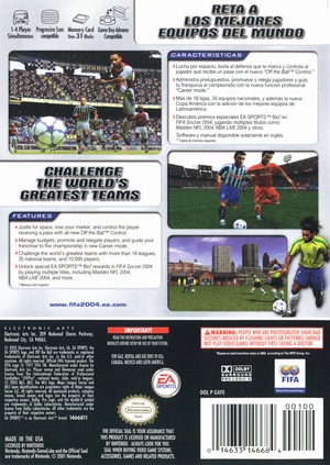 FIFA Soccer 2004 - GameCube