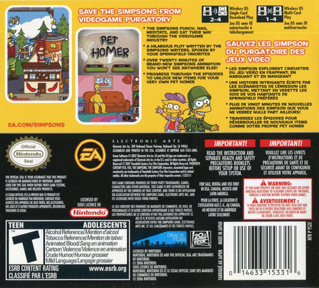 The Simpsons Game - Nintendo DS