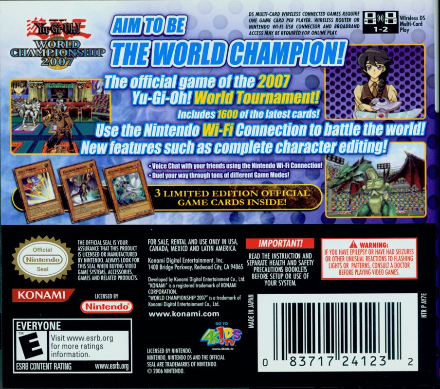 Yu-Gi-Oh!: World Championship 2007 - Nintendo DS
