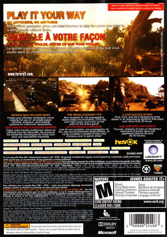 Far Cry 2 - Xbox 360
