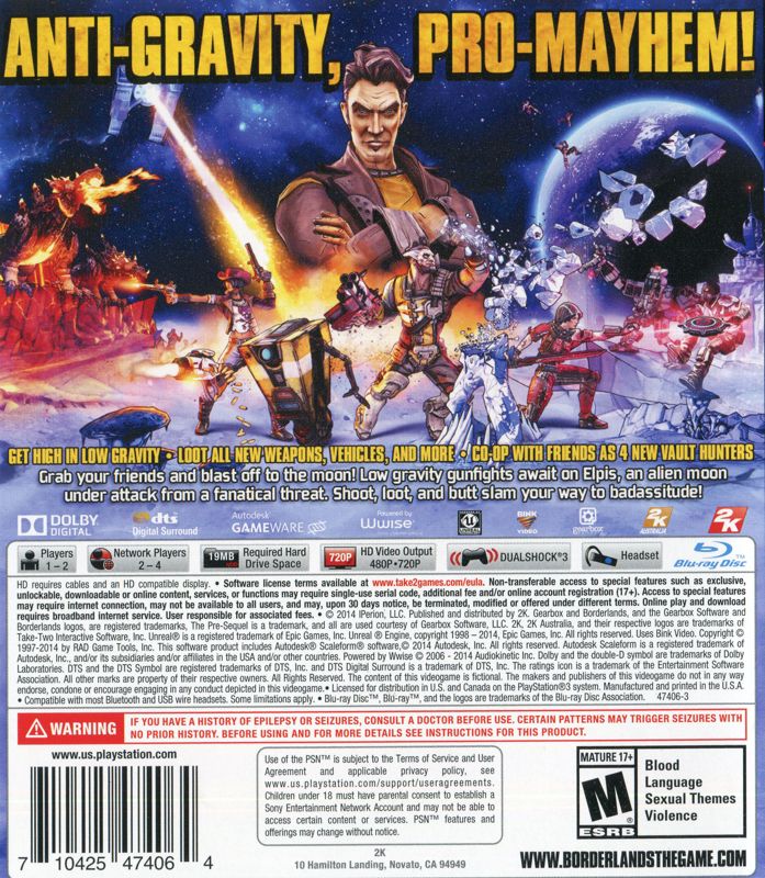Borderlands: The Pre-Sequel! - PlayStation 3