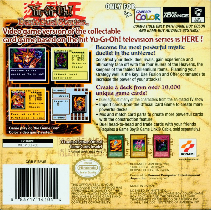 Yu-Gi-Oh! Dark Duel Stories - Game Boy Color