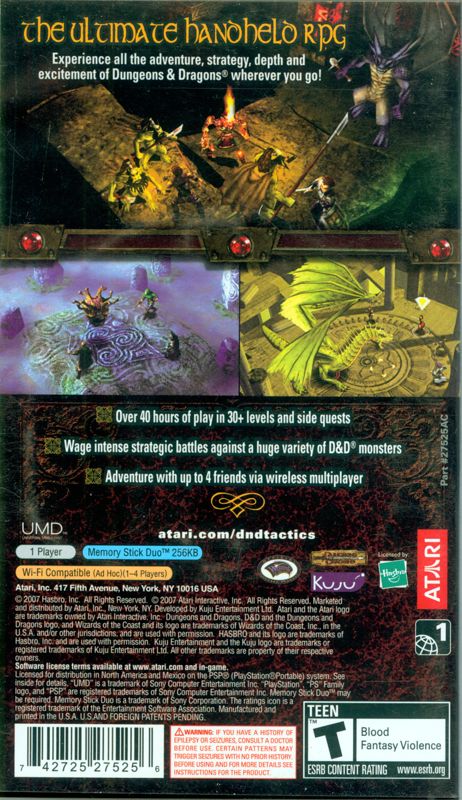 Dungeons & Dragons Tactics - PSP