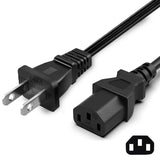 3-Prong Power Cable for PS3 / PS4 / Xbox 360 / PC