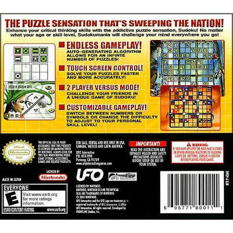 Sudoku Mania - Nintendo DS