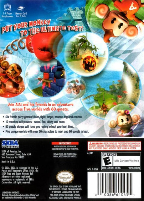 Super Monkey Ball Adventure - GameCube