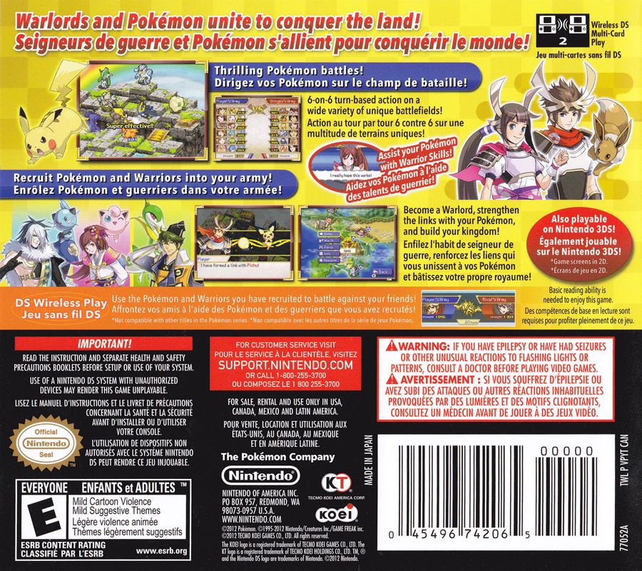 Pokemon Conquest - Nintendo DS