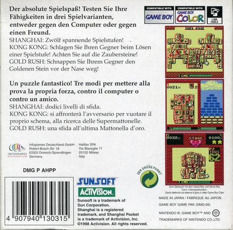 Shanghai Pocket - Game Boy Color