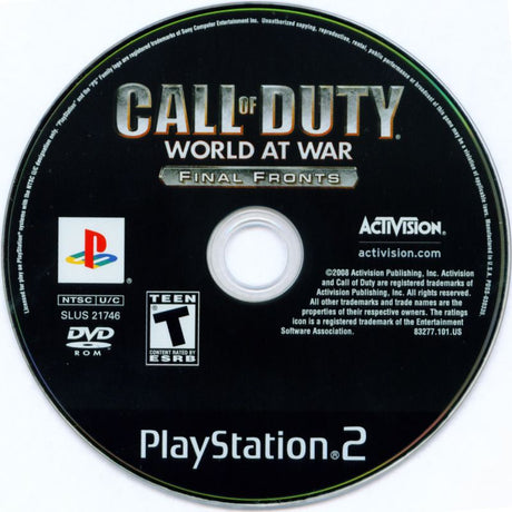 Call of Duty: World at War - Final Fronts - PlayStation 2