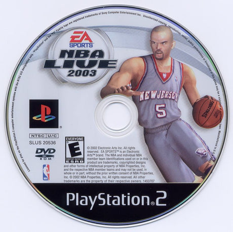 NBA Live 2003 - PlayStation 2