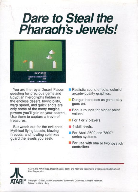 Desert Falcon - Atari 2600