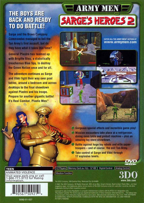 Army Men: Sarge's Heroes 2 - PlayStation 2