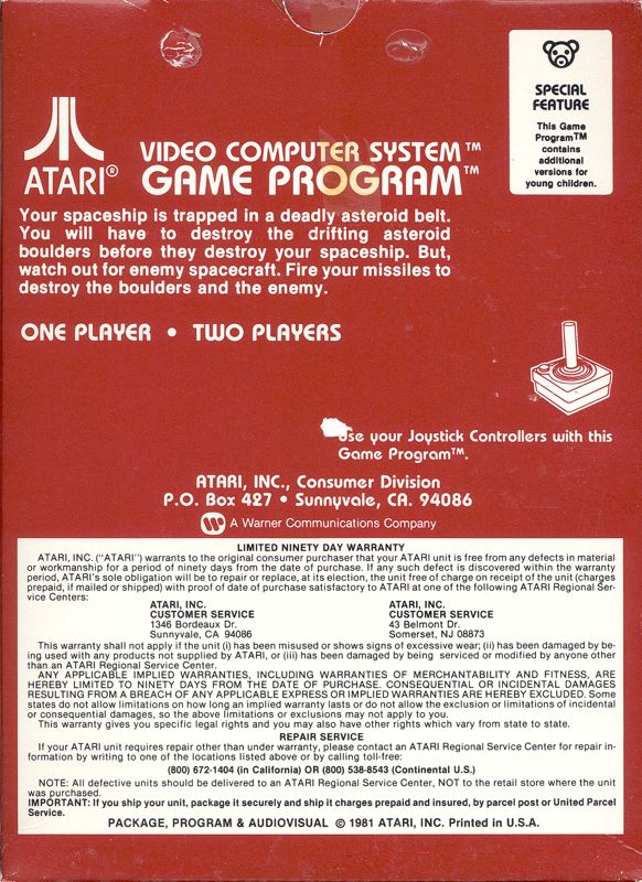 Asteroids - Atari 2600