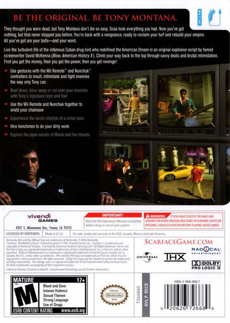 Scarface: The World Is Yours - Wii