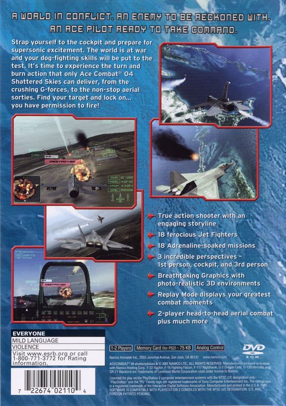 Ace Combat 04: Shattered Skies - PlayStation 2
