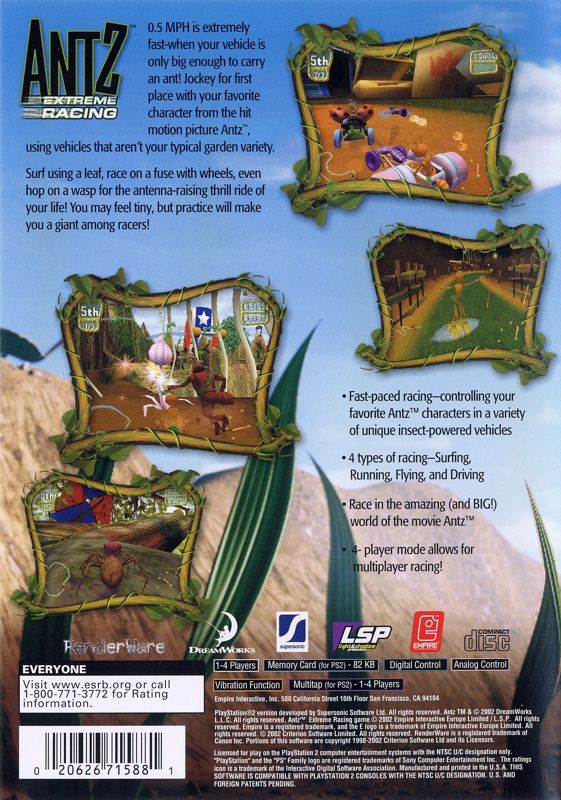 Antz Extreme Racing - PlayStation 2
