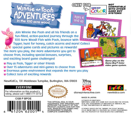 Winnie the Pooh: Adventures in the 100 Acre Wood - Game Boy Color