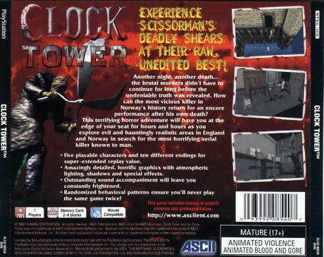 Clock Tower - PlayStation