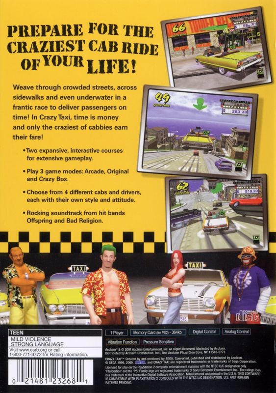 Crazy Taxi - PlayStation 2