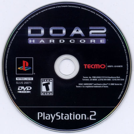 DOA 2 - Dead or Alive 2: Hardcore - PlayStation 2