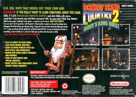 Donkey Kong Country 2: Diddy's Kong Quest - Super Nintendo