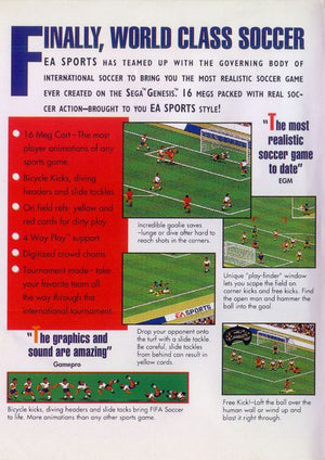 FIFA International Soccer - SEGA Genesis