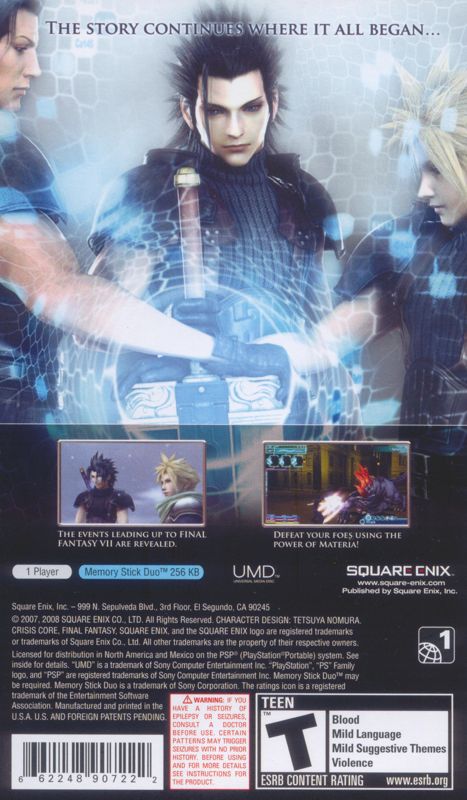 Crisis Core: Final Fantasy VII - PSP