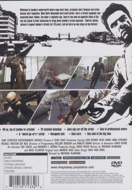 The Getaway - PlayStation 2