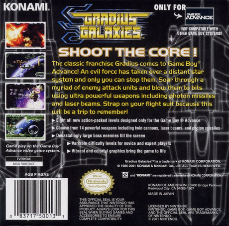 Gradius Galaxies - Game Boy Advance