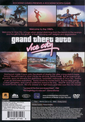 Grand Theft Auto: Vice City - PlayStation 2