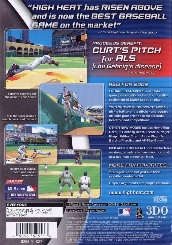 High Heat Major League Baseball 2003 - PlayStation 2