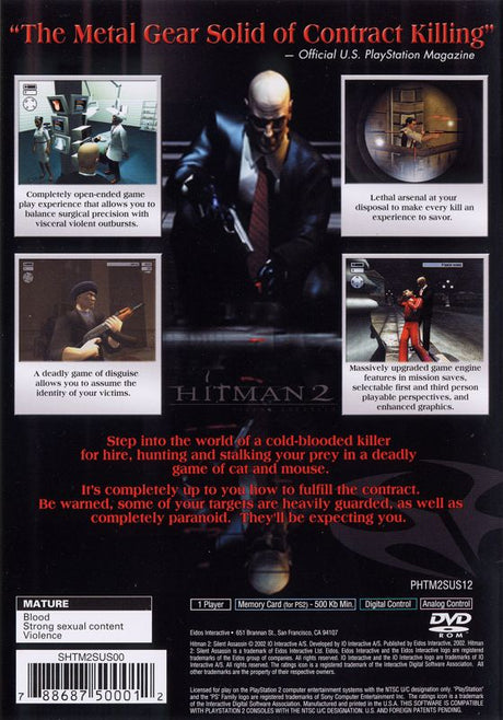 Hitman 2: Silent Assassin - PlayStation 2