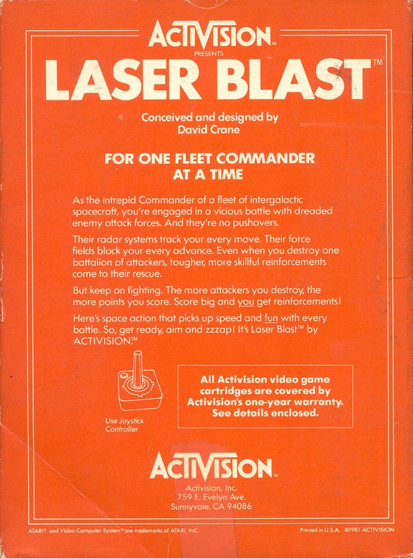 Laser Blast - Atari 2600