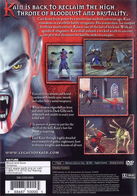 Blood Omen 2: The Legacy of Kain Series - PlayStation 2