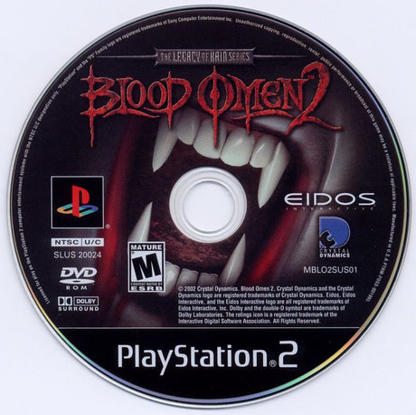 Blood Omen 2: The Legacy of Kain Series - PlayStation 2