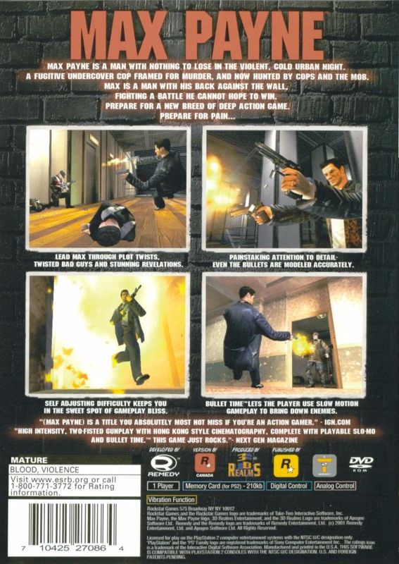 Max Payne - PlayStation 2
