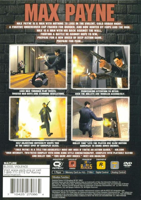 Max Payne - PlayStation 2