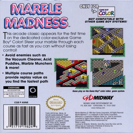 Marble Madness - Game Boy Color