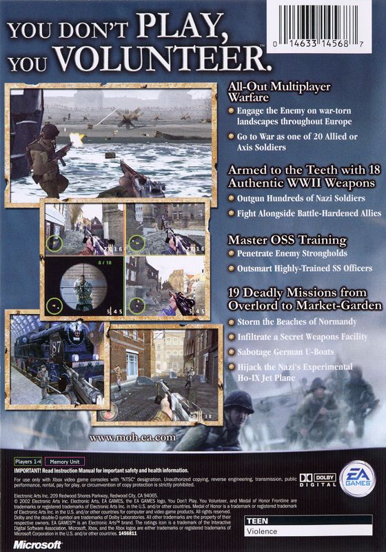 Medal of Honor: Frontline - Xbox