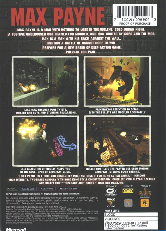 Max Payne - Xbox