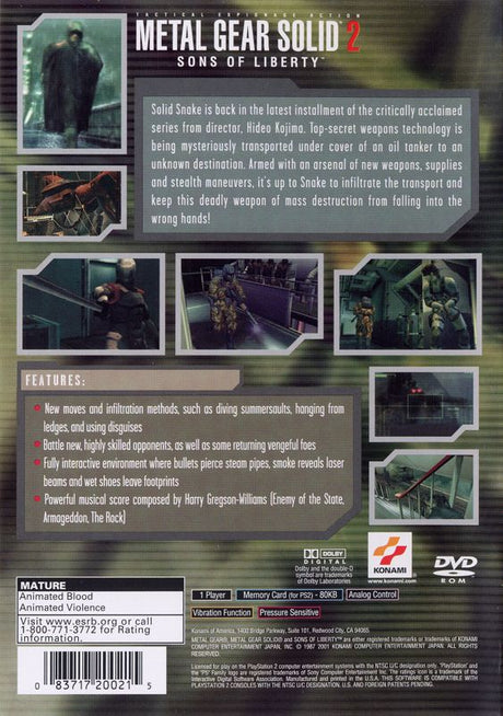 Metal Gear Solid 2: Sons of Liberty - PlayStation 2