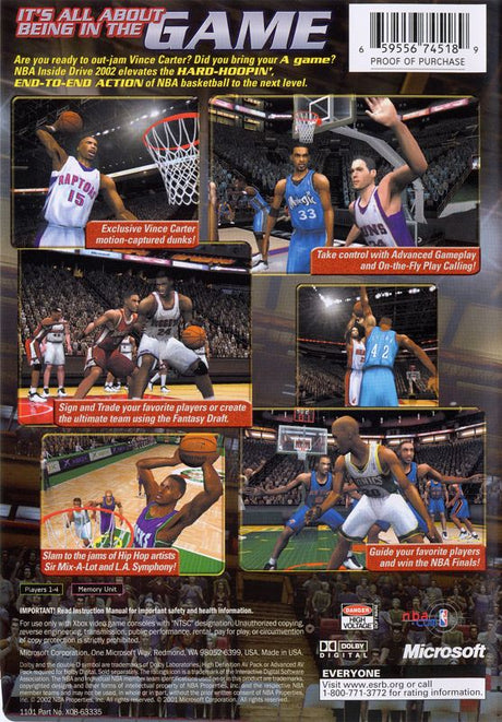 NBA Inside Drive 2002 - Xbox
