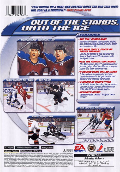 NHL 2001 - PlayStation 2