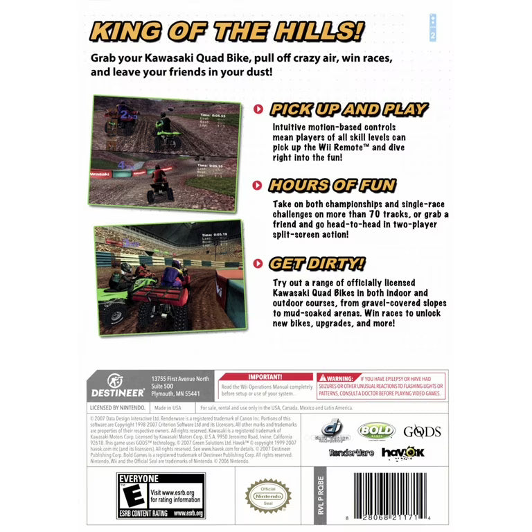 Kawasaki Quad Bikes - Wii